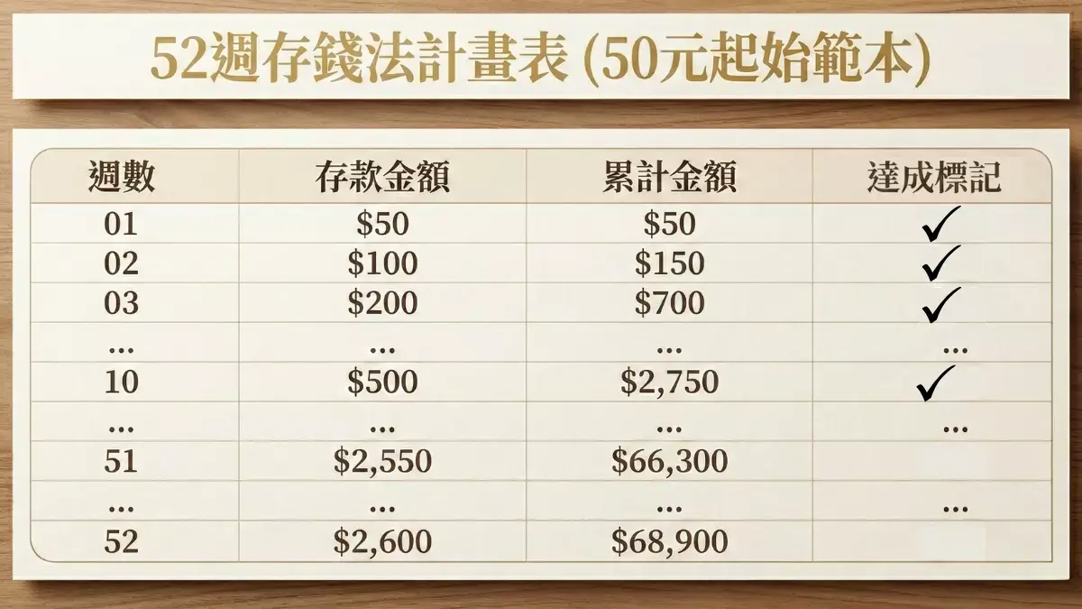 52 週存錢法