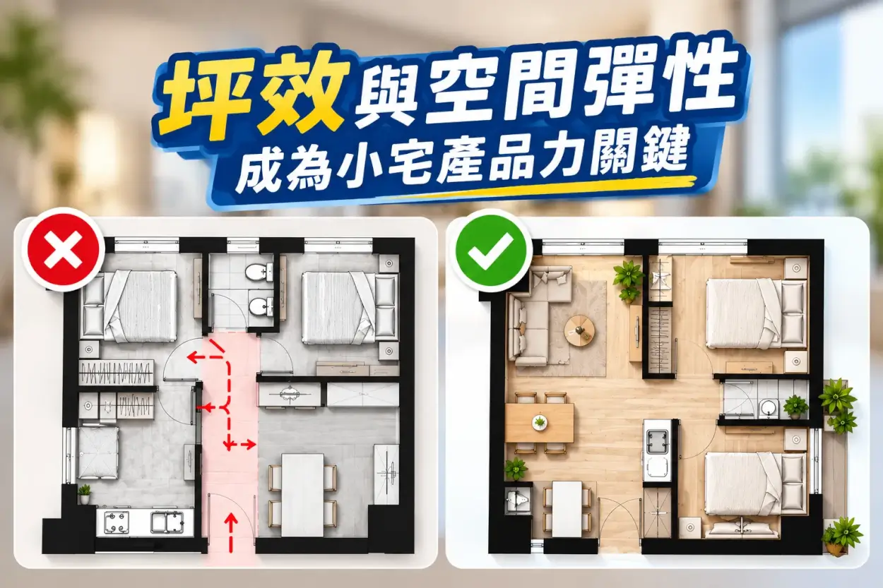 坪效與空間彈性,成為小宅產品力關鍵